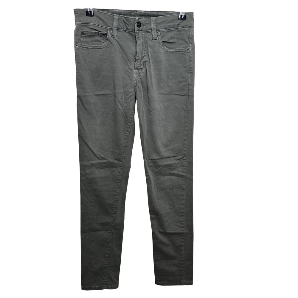 American Eagle Outfitters Men Olive/Sage Green Extreme Flex Slim Fit Pants 28x30